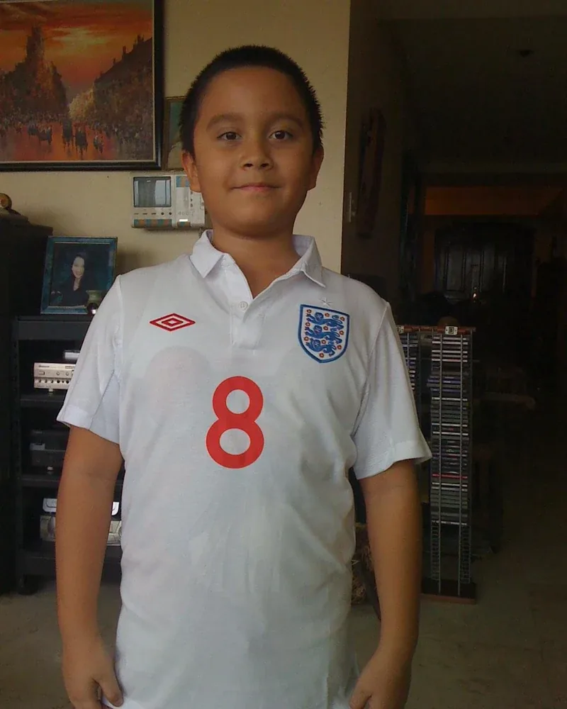 Cole as a child: number 8